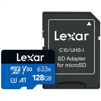 Best Buy Lexar 633x 128gb 100mb/s microsdxc class 10 memory card offer