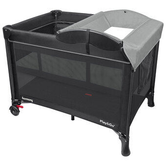 Best Buy Harmony play & go complete lt play yard - black/grey offer