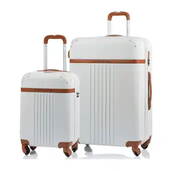 Best Buy Champs vintage collection 2 piece hard side luggage offer
