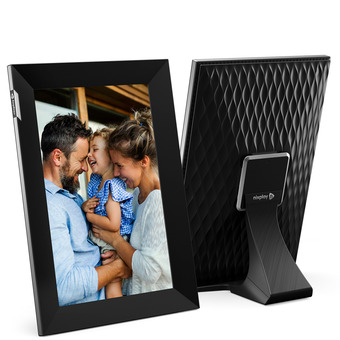 Best Buy Nixplay 10.1 inch touch screen digital picture frame with wifi (w10k) - black silver - share photos and videos instantly via offer
