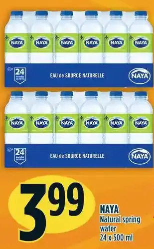 Marché Adonis Naya natural spring water offer