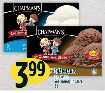 Marché Adonis Chapman's ice cream offer