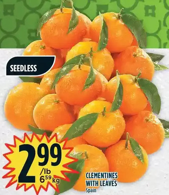 Marché Adonis Clementines with leaves offer