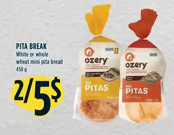 Marché Adonis Pita break white or whole wheat mini pita bread offer
