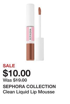 Sephora Clean liquid lip mousse offer