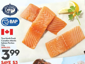Longo's True north fresh canadian atlantic salmon portion offer