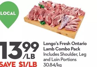 Longo's Longo's fresh ontario lamb combo pack offer