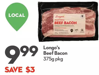 Longo's Longo's beef bacon offer