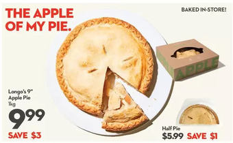 Longo's Longo's 9 apple pie offer