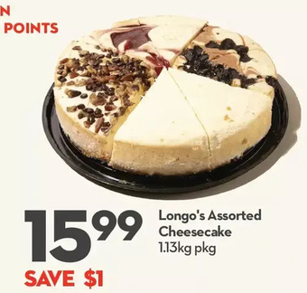 Longo's Longo's cheesecake offer
