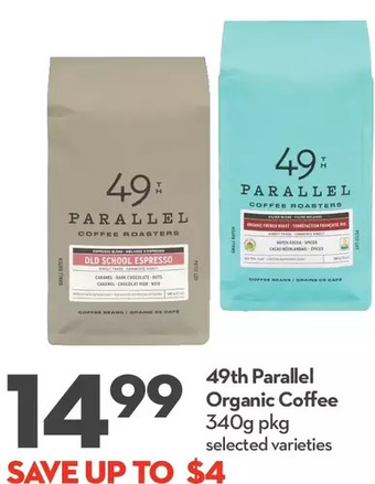 Longo's 49th parallel organic coffee offer