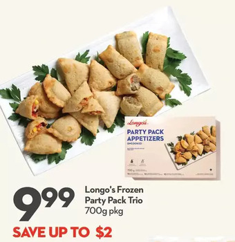 Longo's Longo's frozen party pack trio offer