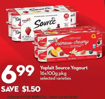 Longo's Yoplait source yogourt offer