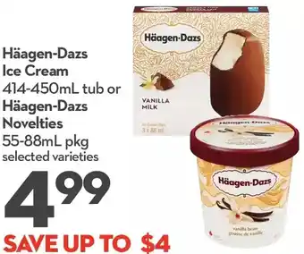 Longo's Haagen-dazs ice cream or haagen-dazs novelties offer