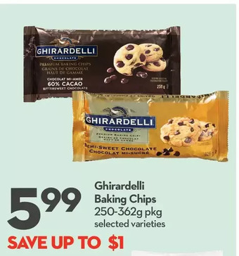 Longo's Ghirardelli baking chips offer