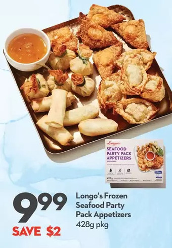 Longo's Longo's frozen seafood party pack appetizers offer