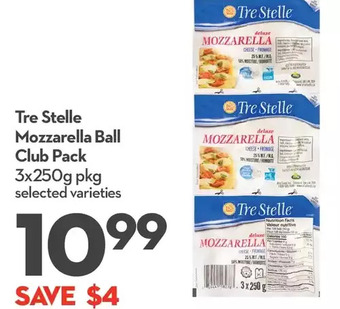 Longo's Tre stelle mozzarella ball club pack offer