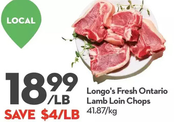 Longo's Longo's fresh ontario lamb loin chops offer