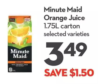 Longo's Minute maid orange juice offer