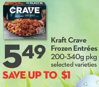 Longo's Kraft crave frozen entrees offer