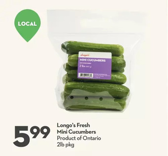 Longo's Longo's fresh mini cucumbers offer
