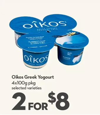 Longo's Oikos greek yogourt offer
