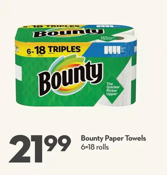 Longo's Bounty paper towels offer