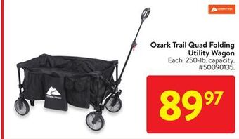 Walmart Ozark trail quad folding utility wagon offer