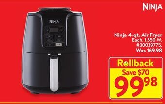 Walmart Ninja 4-qt. air fryer offer