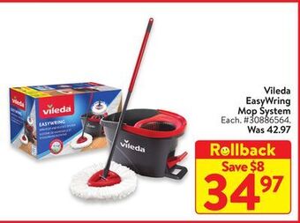 Walmart Vileda easywring mop system offer