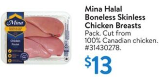 Walmart Mina halal boneless skinless chicken breasts offer