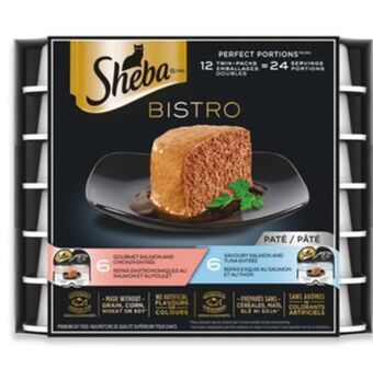 Walmart Sheba® bistro perfect portions™ wet cat food variety pack offer