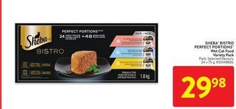 Walmart Sheba® bistro perfect portions wet cat food variety pack offer