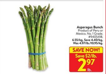 Walmart Asparagus bunch offer