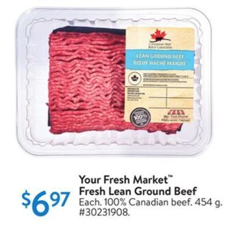 Walmart Your fresh market fresh lean ground beef offer