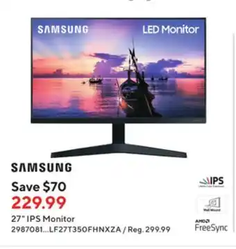 Staples Samsung 27 ips monitor offer
