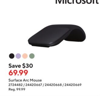 Staples Microsoft surface arc mouse offer