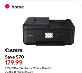 Staples Canon tr7620a wireless 4-in-1 printer offer