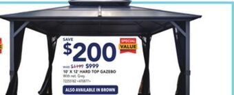 Lowe's 10' x 12' hard top gazebo offer