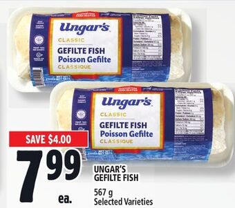Metro Ungar's gefilte fish offer