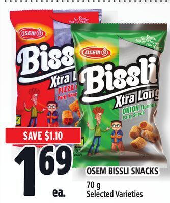 Metro Osem bissli snacks offer