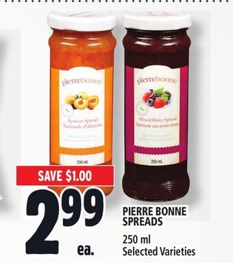 Metro Pierre bonne spreads offer
