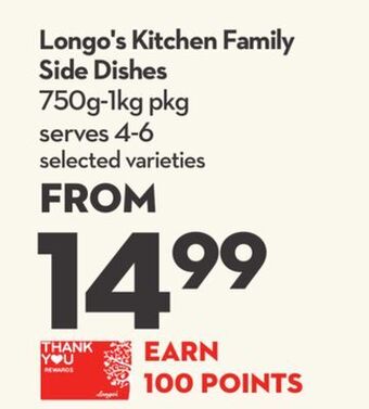 Longo's Longo's kitchen family side dishes offer