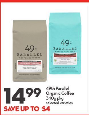 Longo's 49th parallel organic coffee offer