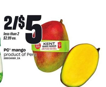 Loblaws Pc® mango offer