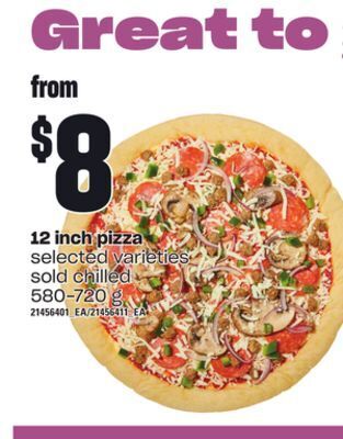 Loblaws 12 inch pizza, 580-720 g offer