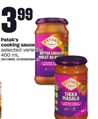 Loblaws Patak's cooking sauce, 400 ml offer