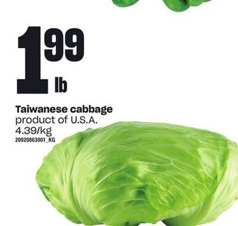Loblaws Taiwanese cabbage offer