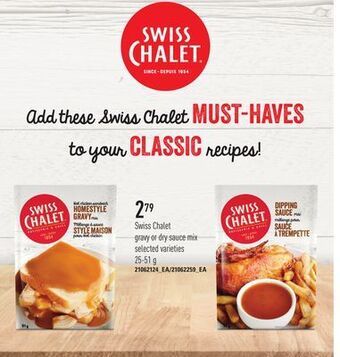 Loblaws Swiss chalet gravy or dry sauce mix, 25-51 g offer