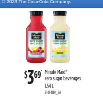 Loblaws Minute maid® zero sugar beverages, 1.54 l offer